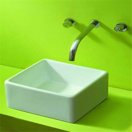 DANIEL KRAUS Kraus KCV-120 white square ceramic sink KCV-120